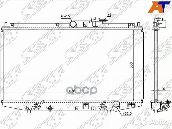 Радиатор ST-10-0049 Sat