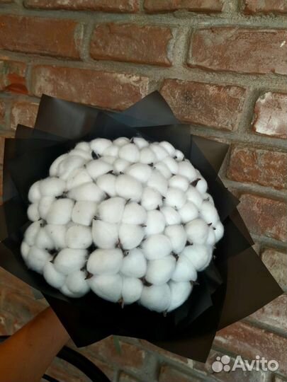 Букет из натурального хлопка