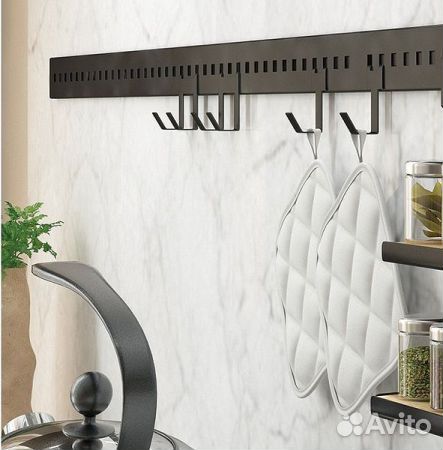 Крючки и полка для перфорированного рейлинга