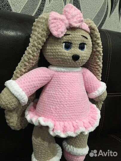 Вязаный зайка