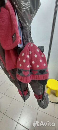 Зимний костюм для девочки 86