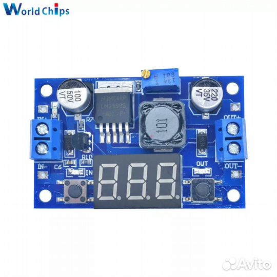 Понижайка с 37в до 1,2в на 2А с вольтметром