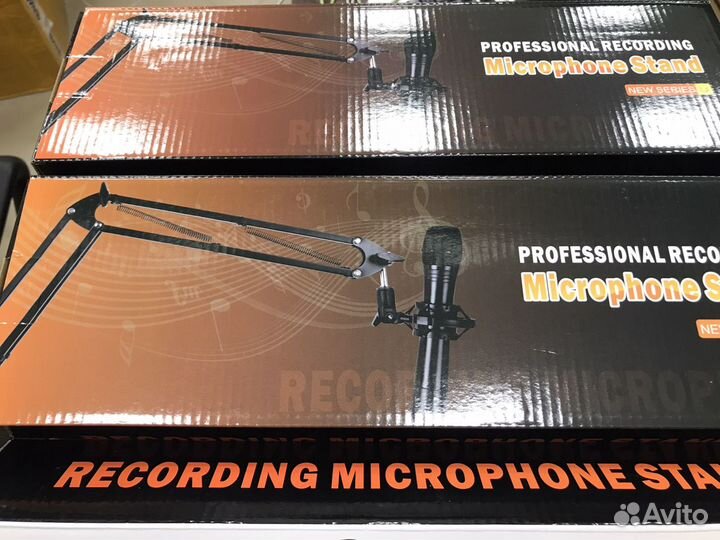 Микрофонная стойка + паук комплект новая
