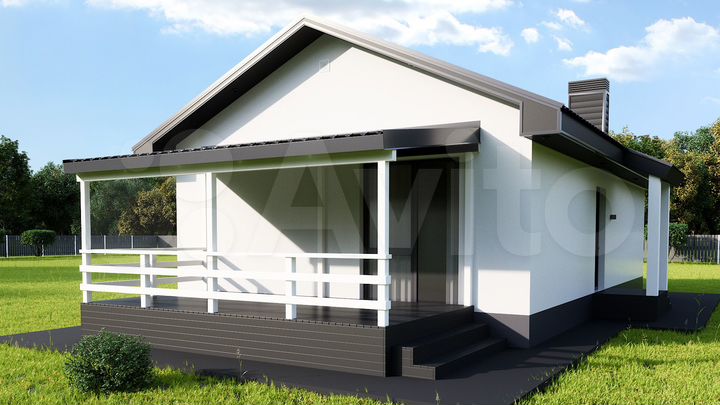 Коттедж 70 м² на участке 6,6 сот.