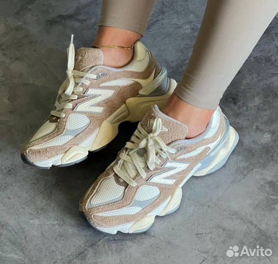 Кроссовки new balance 9060 brown