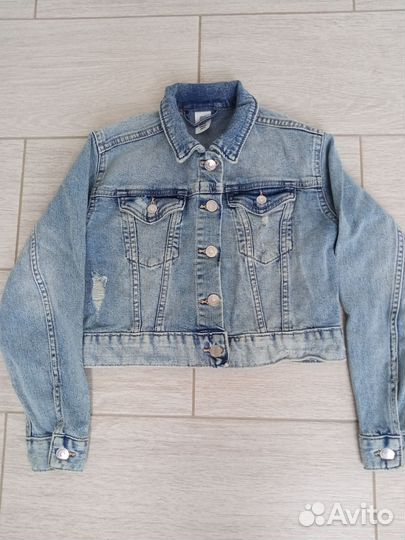 Куртка джинсовая H&M для девочки 9лет