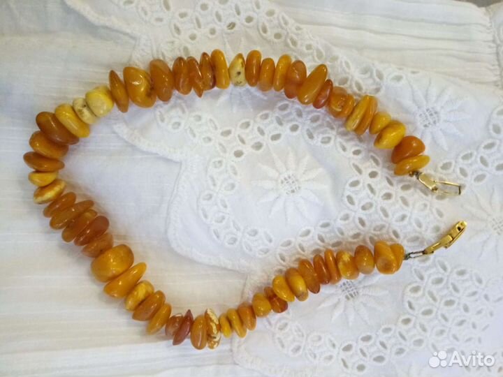 Бусы янтарные (винтаж)