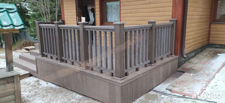 Монтаж террасной доски дпк