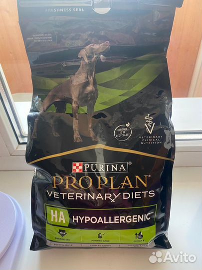 Корм для собак Purina pro plan HA hypoallergenic