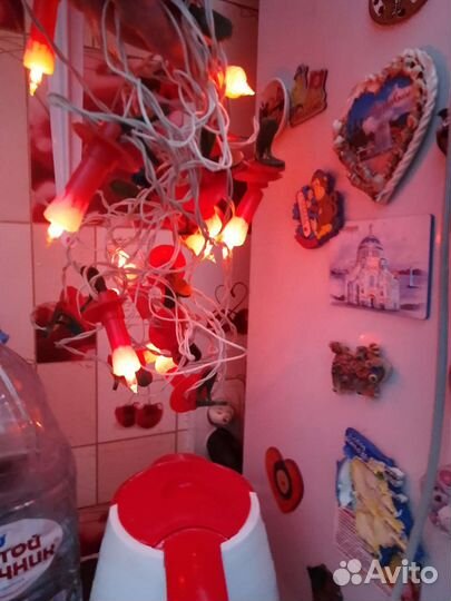 Елочная гирлянда сссрна прищепках