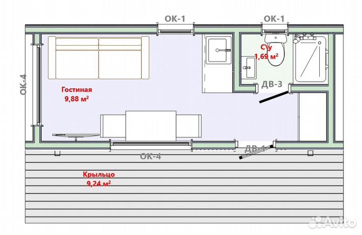 Каркасный дом под ключ от производителя
