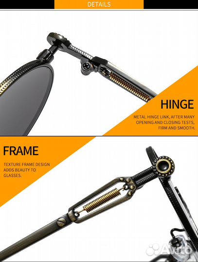 Очки винтаж, готика