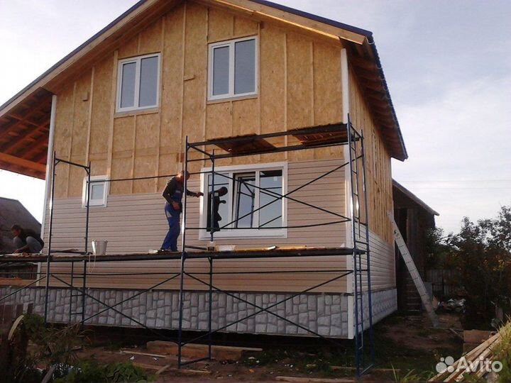 Монтаж сайдинга фасадные работы