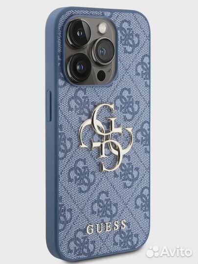 Чехол Guess для iPhone 15 Pro 4G Big metal logo H