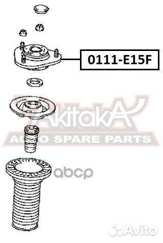 Опора амортизатора toyota corolla 06- передн. 0