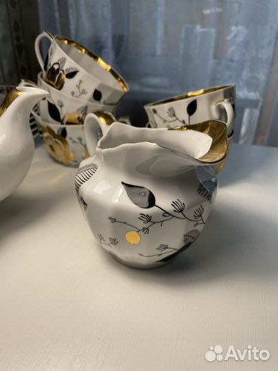 Чайный сервиз «золотая роза» времен СССР