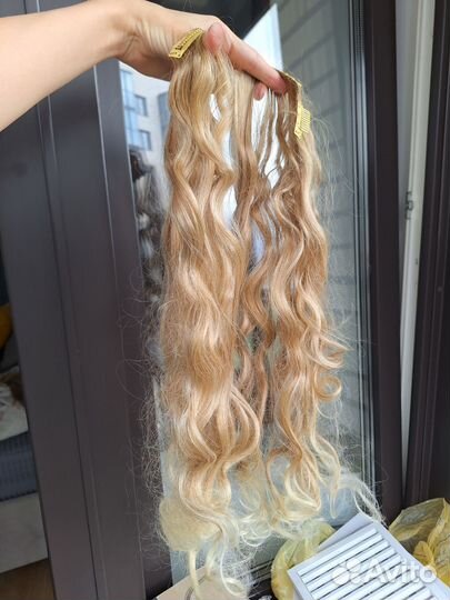 Хвост шиньон волосы