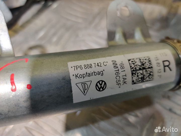 Подушка безопасности боковая шторка правая