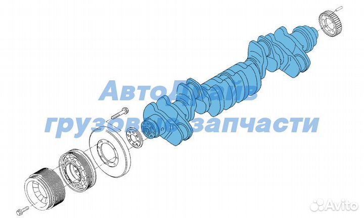 Коленчатый вал Ивеко Стралис двигатель Cursor 10