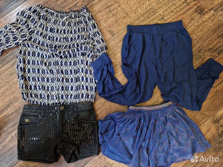 Большой пакет одежды на девочку