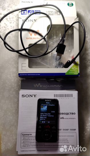 Аудиоплеер MP3-плеер sony walkman nwz-e438f