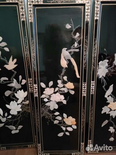 Панно из натуральных камней. Шинуазри