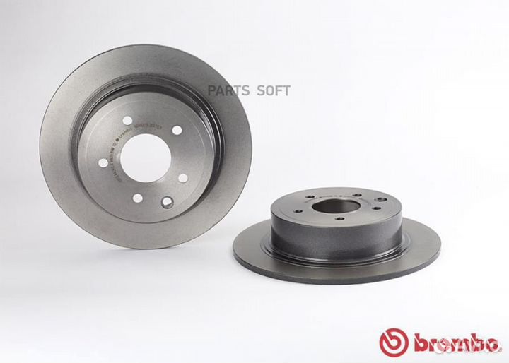 Brembo 08A71511 Диск тормозной задний невентилируе