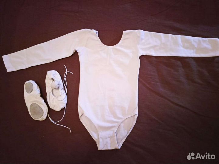 Купальник для гимнастики, танцев. Балетки р. 23