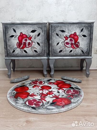 Антикварные румынские тумбочки в редизайне