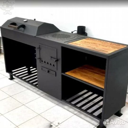 Мангал с крышей 4в1