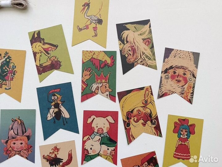 Гирлянда флажки в стиле СССР ретро