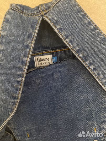 Джинсовый комбинезон для девочки 92