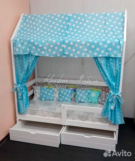 Кровать домик детская Соня-6