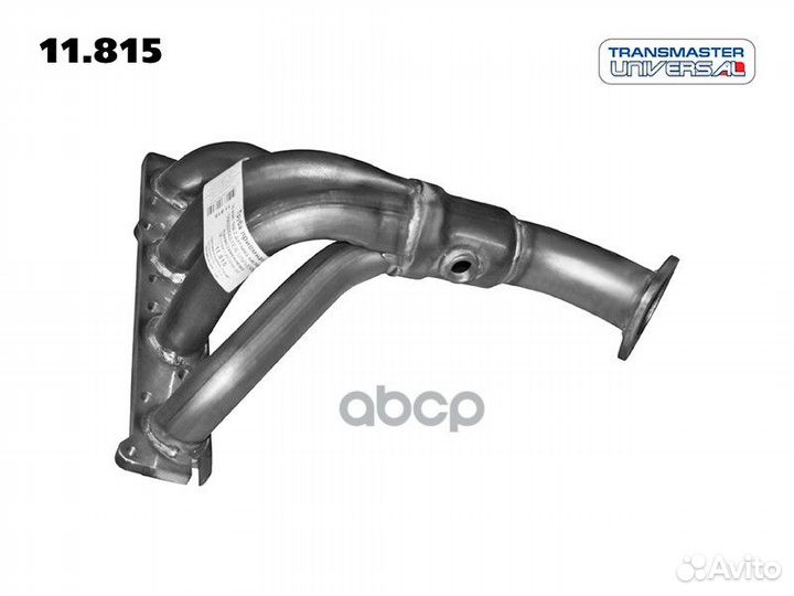 Труба приемная ваз 11186 без кат. 16V под 2 лям