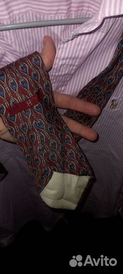 Галстук hermes шелк