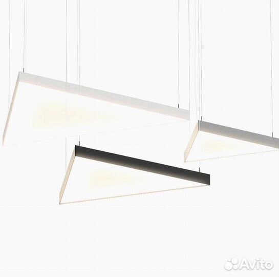 Светодиодный светильник треугольник