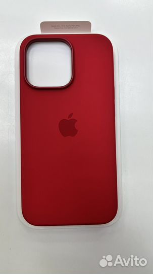 Apple silicone case iPhone 13 pro красный