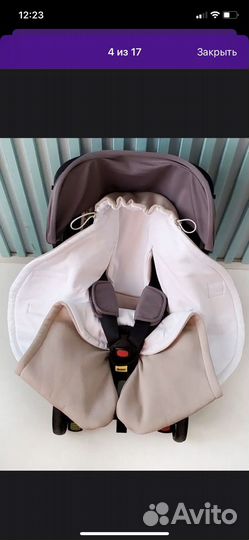 Конверт на выписку, кокон для автолюльки