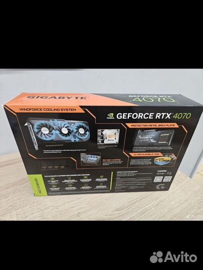 Новая Gigabyte RTX 4070 windforce OC 12 гб