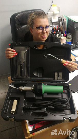 Фен для сварки линолеума в полном наборе