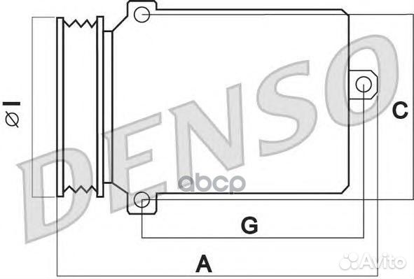 Компрессор кондиционера DCP17062 Denso