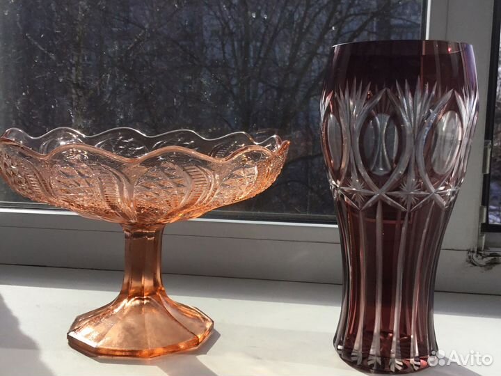 Вазы. Царизм. Стекло. Фарфор