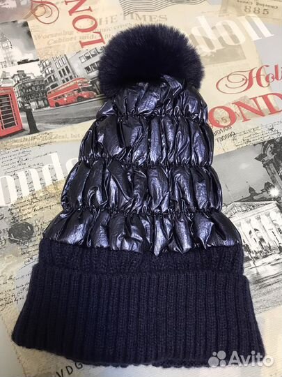 Шапка зимняя из нейлона на флисе