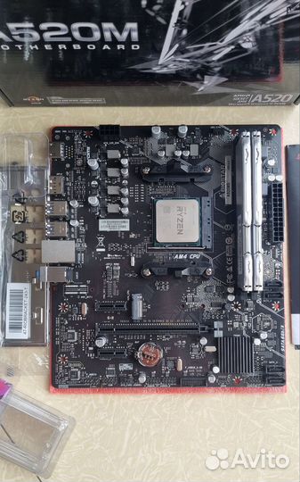 Связка A520 + Amd Ryzen 5 3500X+16gb Ddr4+ M2 диск