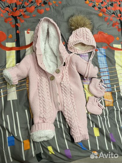 Конверт на выписку зимний для девочки