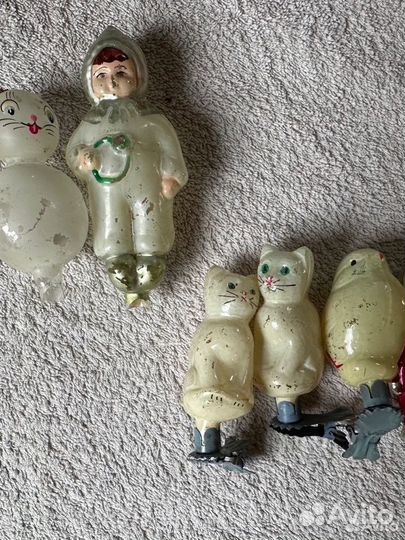 Елочные игрушки на прищепке СССР