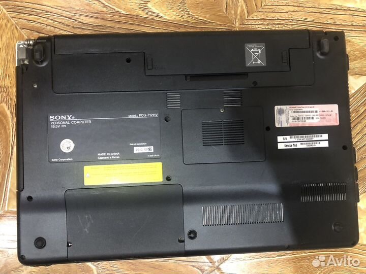 Ноутбук Sony PCG-71211v на запчасти