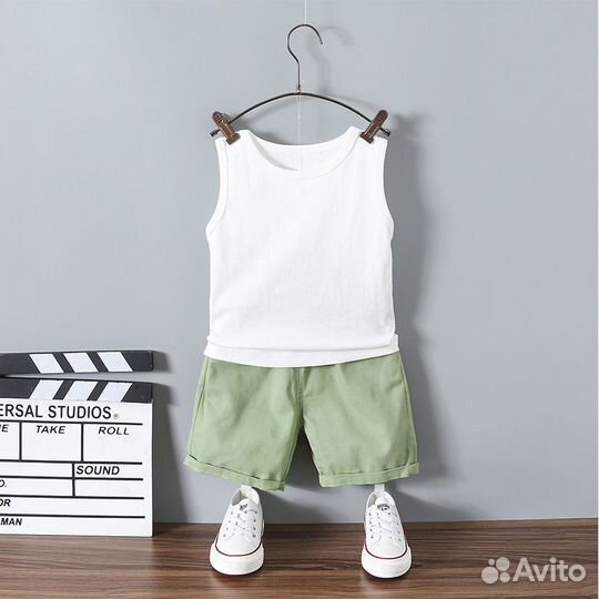 Одежда для мальчика (рубашка+майка+шорты) комплект