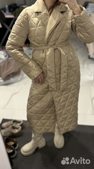 Стеганое легкое пальто