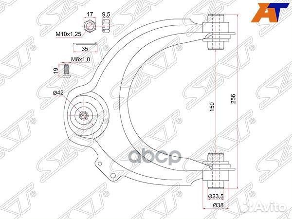Рычаг передний верхний honda accord 02-RH ST-51